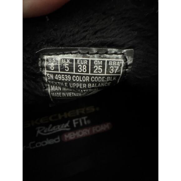 Skechers Boots Womens 8 Easy Going Heighten Snow Black Foldover Knitted Cuff - Picture 7 of 8